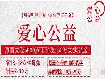 柞水捐卵助孕生子 爱心志愿者招募